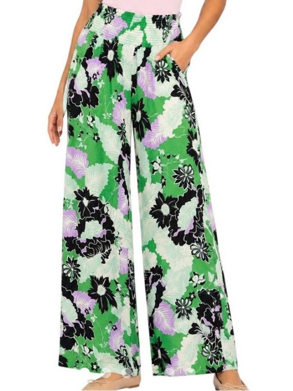 EUC Anthropologie Maeve Floral Wide Leg Pants Size